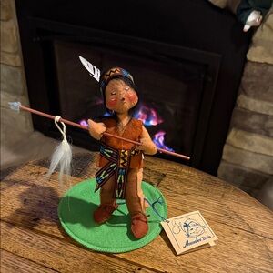 Vintage Native American Indian Boy Annalee Harder To Find 1995